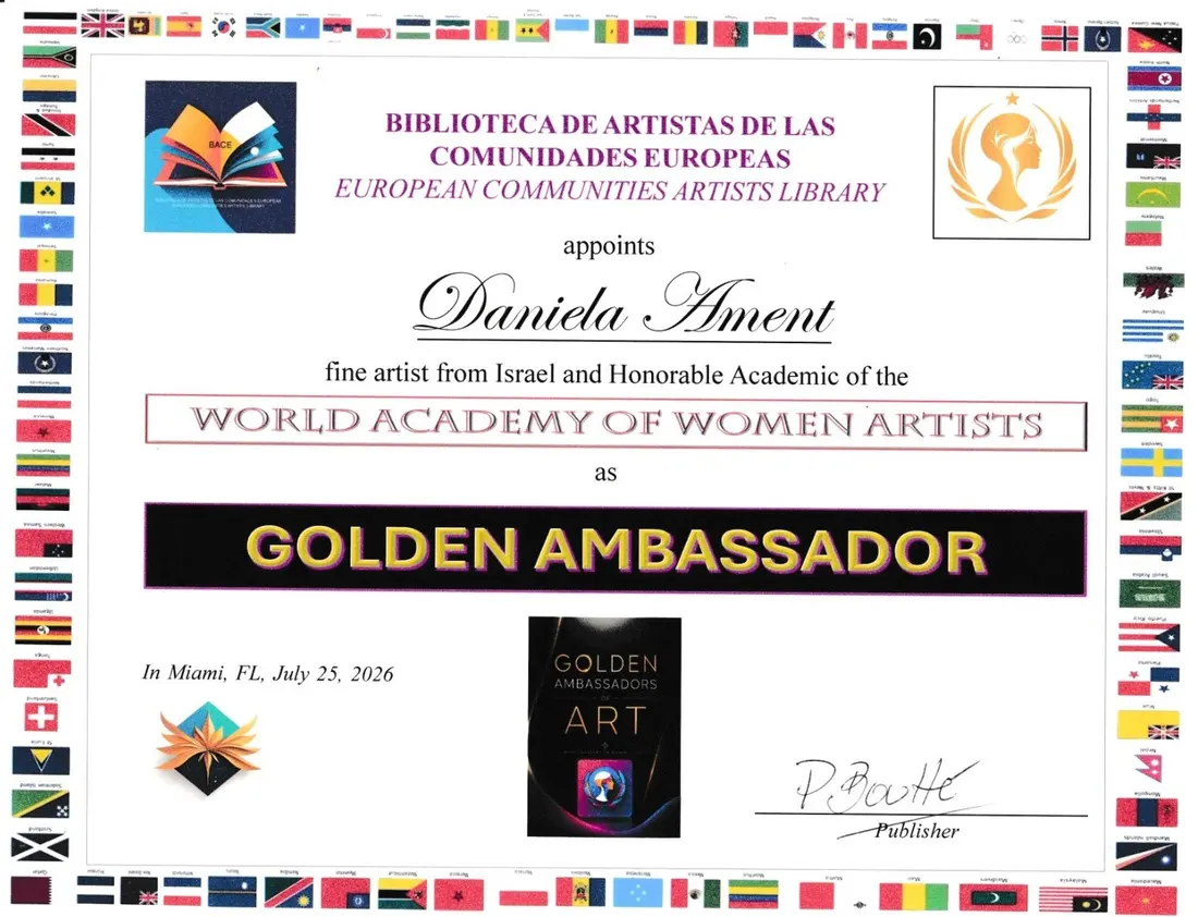 Golden Ambassador certificate